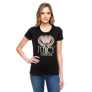 Juicy Couture Glitter Crown Graphic Tee